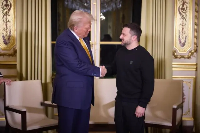 Onyeisiala Trump na Onyeisiala Zelensky