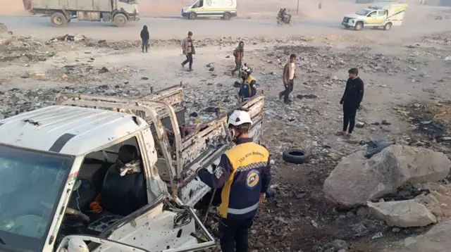 Ogbunigwe egbuola ndị ọrụ ugbo 15 na Syria