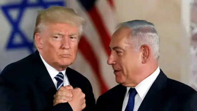 Benjamin Netanyahu da Donald Trump