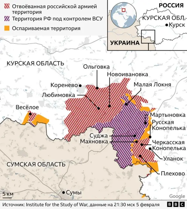 карта наступление ВСУ