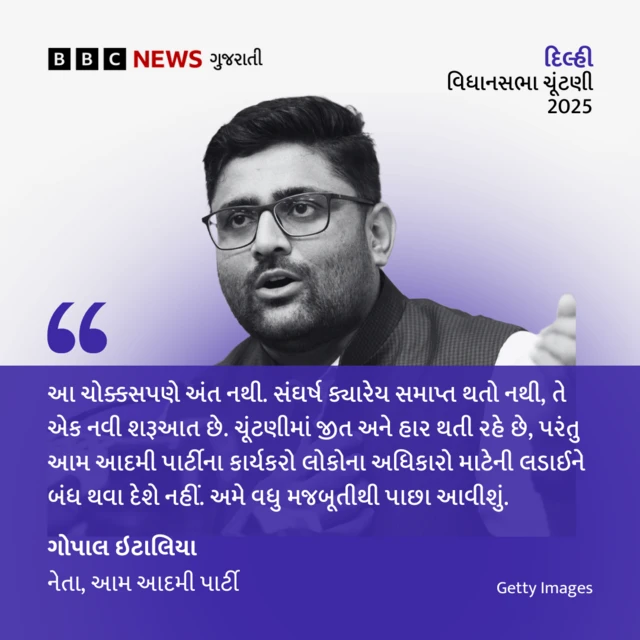 આમ આદમી પાર્ટી, બીબીસી ગુજરાતી, ગોપાલ ઇટાલિયા