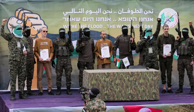 خلال إفراج حماس عن رهائن إسرائيليين