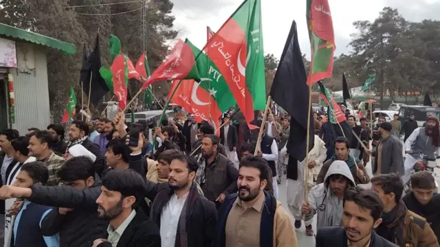 عام انتخابات میں مبینہ دھاندلی کے خلاف احتجاجی ریلی