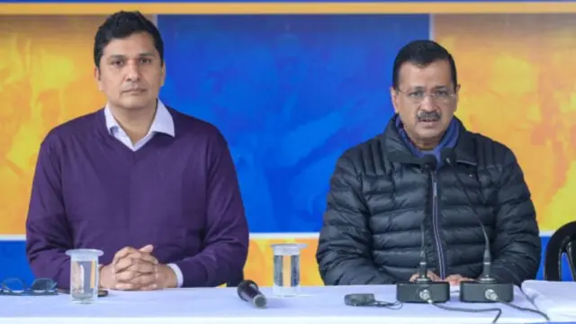 अरविंद केजरीवाल और सौरभ भारद्वाज