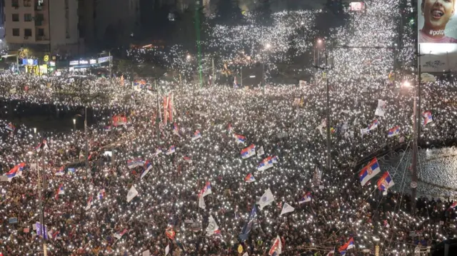 सर्बिया में विरोध प्रदर्शन