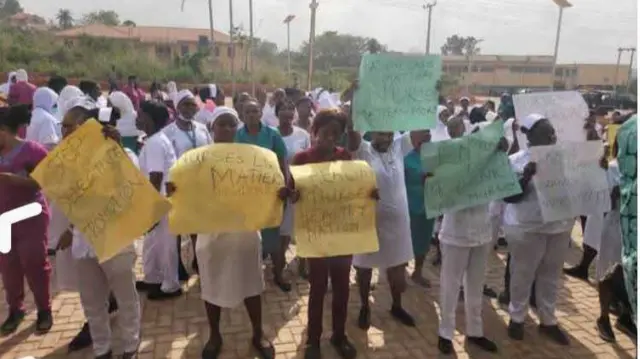 Mgbe ndị nọọsụ na-eme ngagharịiwe n'Ebonyi steeti