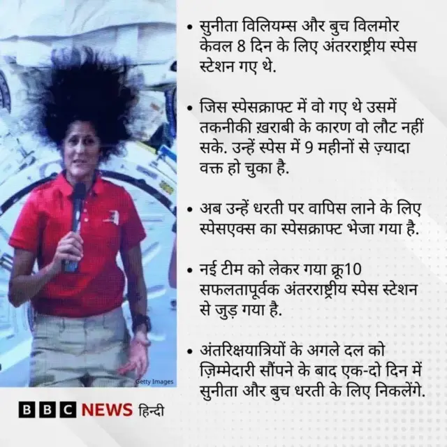 अंतरिक्ष यात्री सुनीता विलियम्स