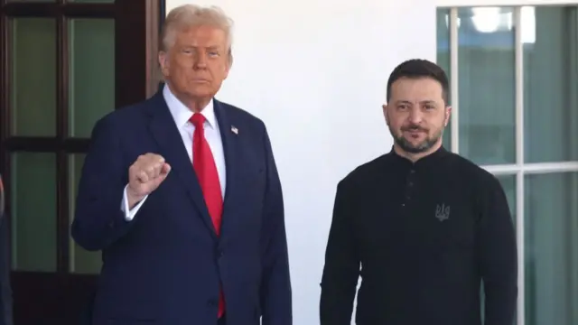 अमेरिकी राष्ट्रपति डोनाल्ड ट्रंप और यूक्रेनी राष्ट्रपति वोलोदिमीर ज़ेलेंस्की