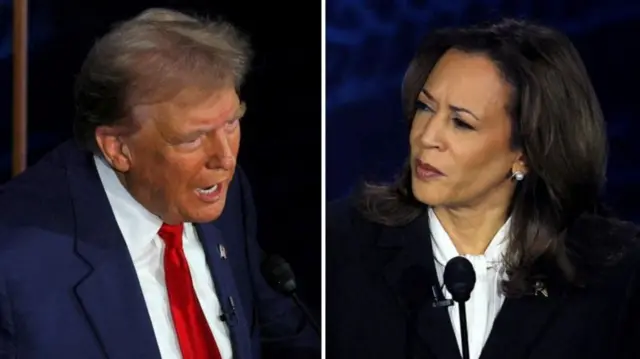 ट्रंप और कमला हैरिस