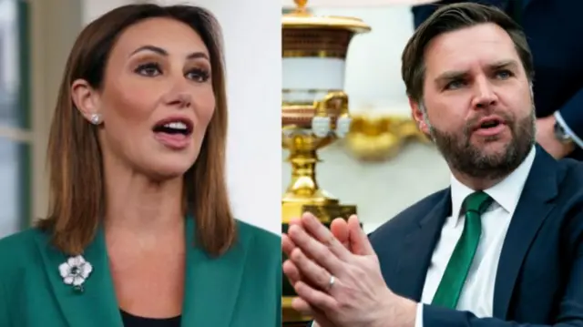 अमेरिकी उपराष्ट्रपति जेडी वेंस और राष्ट्रपति ट्रंप की कानूनी सलाहकार एलिना हब्बा