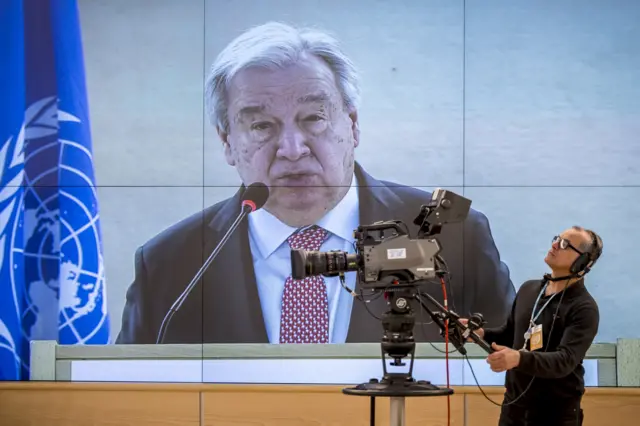 الأمين العام للأمم المتحدة أنطونيو غوتيريش