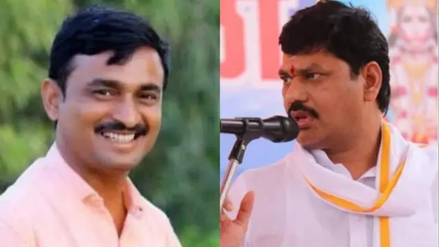 संतोष देशमुख और धनंजय मुंडे