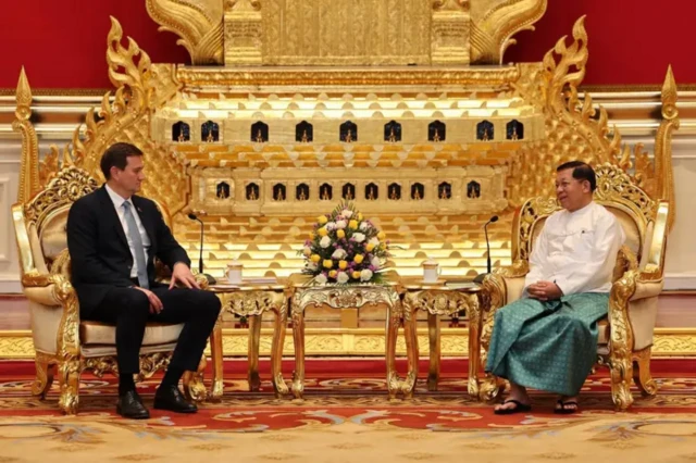 မြန်မာစစ်ခေါင်းဆောင်နဲ့ ဘီလာရုဇ်နိုင်ငံခြားရေးဝန်ကြီးတို့ ၂၀၂၅ ဇန်နဝါရီလမှာ တွေ့ဆုံခဲ့ပါတယ်