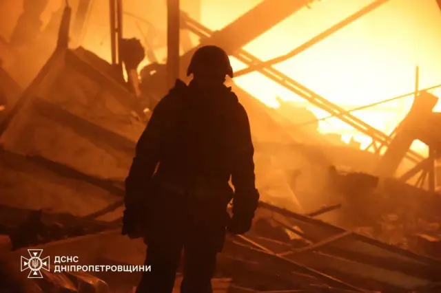 Пожар в Днепре