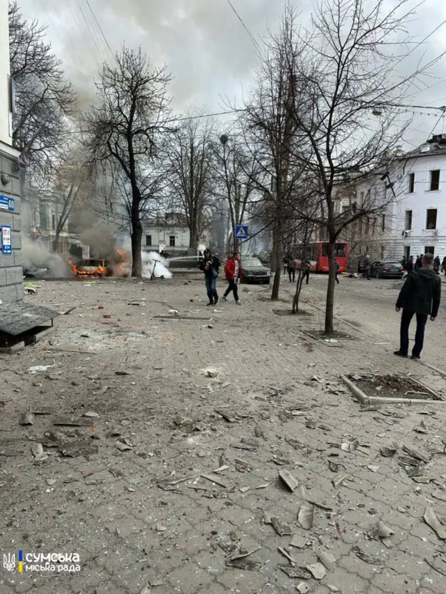 Сумы после российского удара