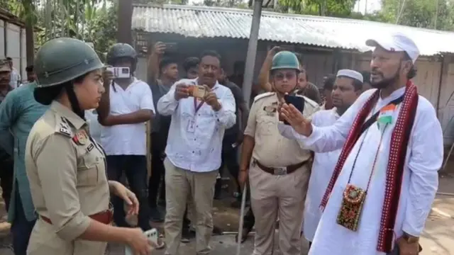 त्रिपुरा के उनाकोटी ज़िले में वक़्फ़ क़ानून के ख़िलाफ़ रैली