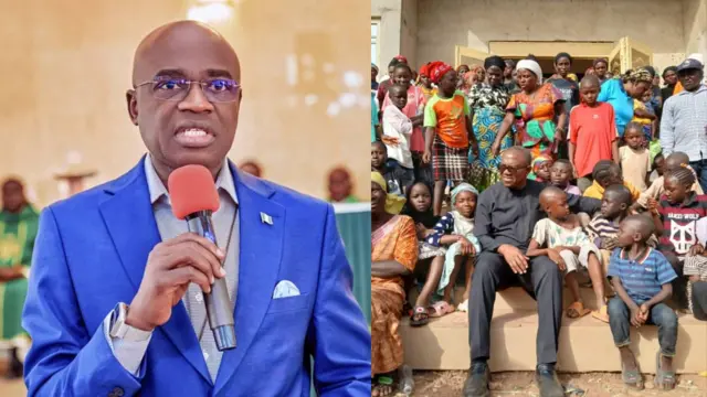 Peter Obi na Fada Hyacinth Lormen Alia na ụmụaka