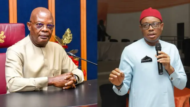 Onye ọchịchị gbatagbata na-achị Rịvas Steetị bụ Ibok-Ete Ibas na Onyeisi otu jikọrọ ndị ọkaiwu na Naịjirịa bụ Afam Osigwe