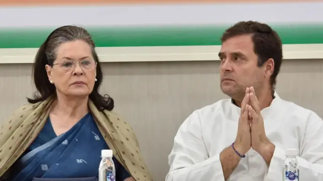 Sonia and Rahul Gandhi