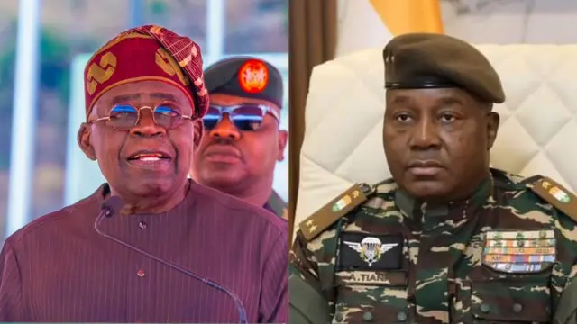 Shugaban Najeriya Bola Tinubu da shugaban Jamhuriyar Nijar Abdourahamane Tchiani