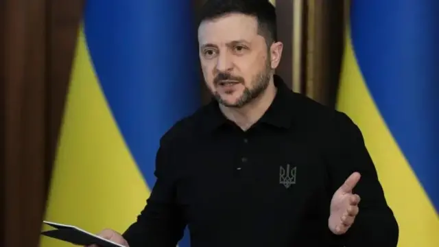 Onyeisiala Yukren bụ Volodymyr Zelensky
