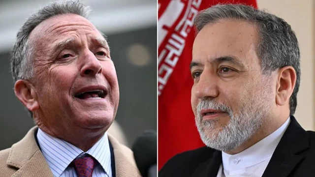 امریکی ایلچی سٹیو وٹ کوف اور ایرانی وزیر خارجہ عباس عراقچی دونوں مذاکراتی ٹیموں کی سربراہی کر رہے ہیں۔