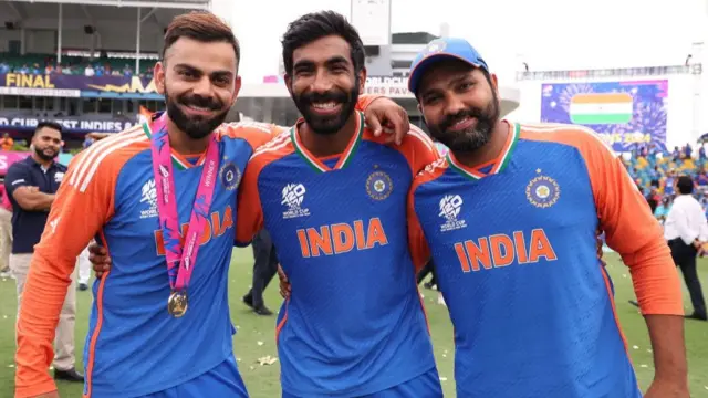 विराट, जसप्रीस और रोहित