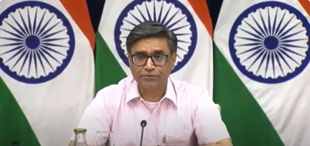 পাকিস্তানের বিরুদ্ধে ভারতের নেওয়া সিদ্ধান্তগুলি ঘোষণা করছেন পররাষ্ট্র সচিব বিক্রম মিশ্রী
