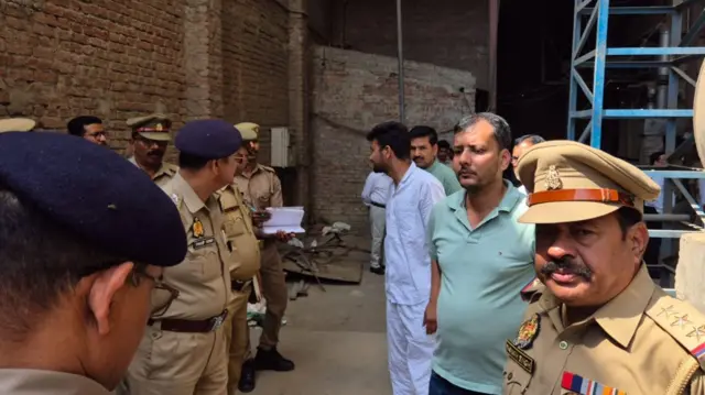 बहराइच के राइस मिल में आग