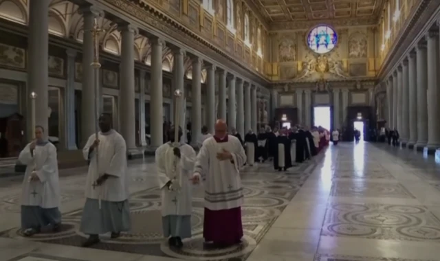 Cerimônia na Basílica de Santa Maria Maggiore