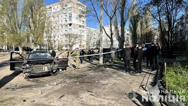 Взорванная машина