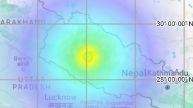 नेपाल में भूकंप