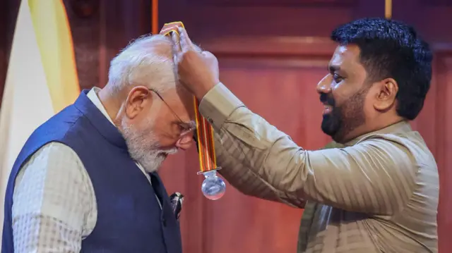 श्रीलंका में पीएम मोदी