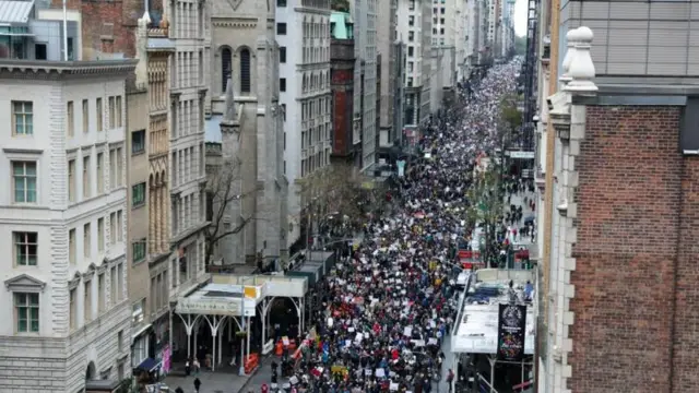 अमेरिका में विरोध प्रदर्शन