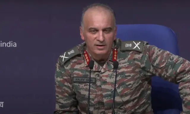 انڈیا کے ڈائریکٹر جنرل ملٹری آپریشنز لیفٹیننٹ جنرل راجیو گھائی