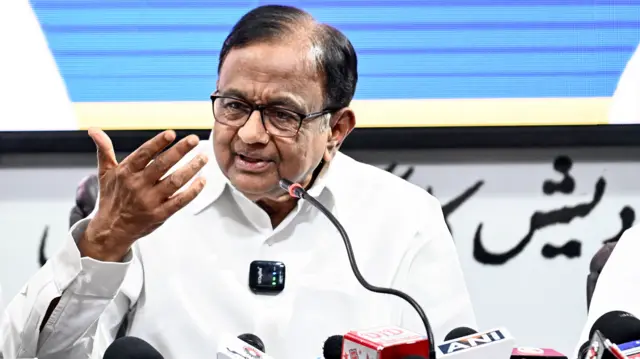 कांग्रेस के वरिष्ठ नेता पी चिदंबरम