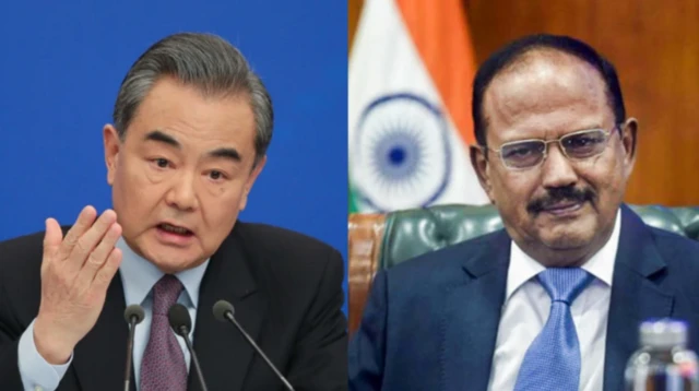 ਚੀਨ ਦੇ ਵਿਦੇਸ਼ ਮੰਤਰੀ ਵਾਂਗ ਯੀ ਅਤੇ ਭਾਰਤ ਦੇ ਐਨਐਸਏ ਅਜੀਤ ਡੋਭਾਲ