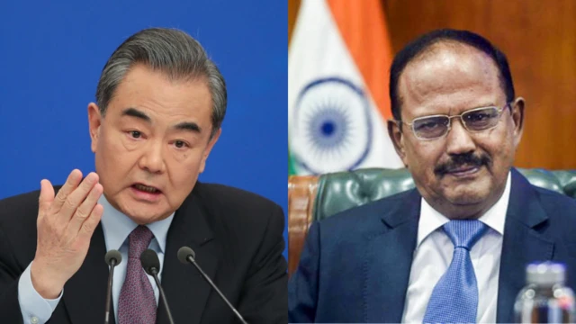 चीन के विदेश मंत्री वांग यी और भारत के राष्ट्रीय सुरक्षा सलाहकार अजित डोभाल