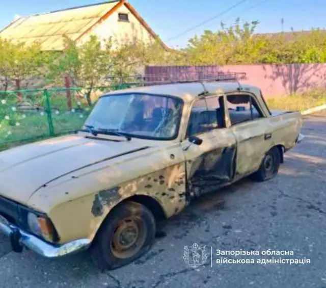Фото пострадавшего легкового автомобиля