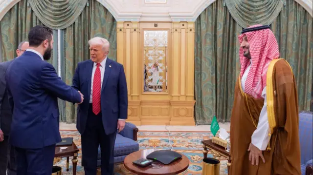 محمد بن سلمان، ترامب والشرع