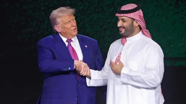 الرئيس الأمريكي دونالد ترامب وولي عهد السعودية الأمير محمد بن سلمان