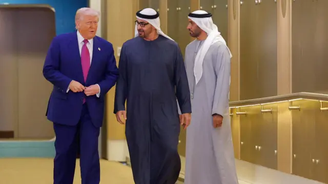 مراسم احتفاء رسمية لاستقبال ترامب في أبو ظبي