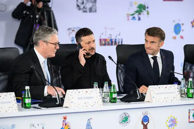 Зеленський, Стармер, Макрон