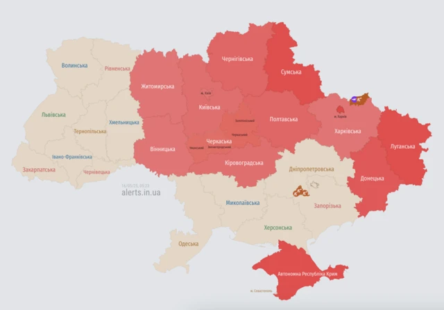 Карта тревог