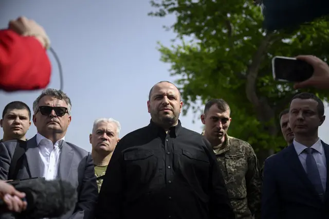 Украинская делегация после переговоров