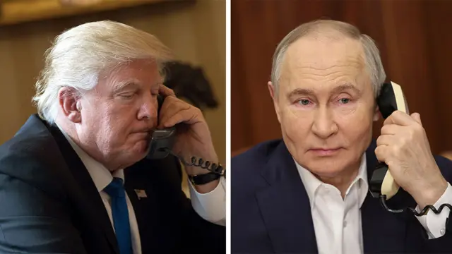 Трамп и Путин разговаривают по телефону