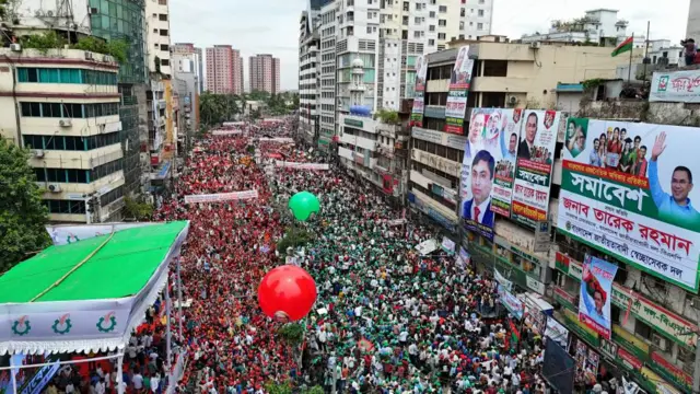 পল্টনে বিএনপির তিন সংগঠনের সমাবেশ