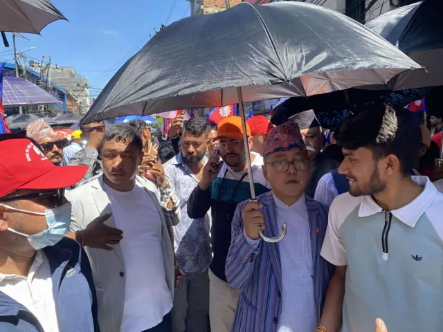 राजेन्द्र लिङ्देन नेतृत्वमा राप्रपाका नेता कार्यकर्ता