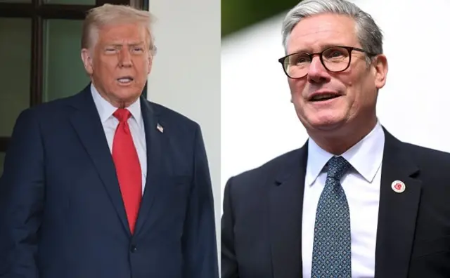 Onyeisiala Donald Trump na-achị Amerịka na Keir Starmer
