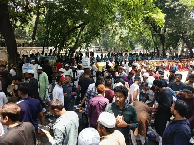 আওয়ামী লীগের বিচার ও দলটির রাজনৈতিক কার্যক্রম নিষিদ্ধের দাবিতে যমুনার সামনে সমাবেশ